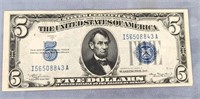 1934A Blue Seal $5