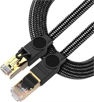 Cat 8 Ethernet Cable JUSTITUDE Nylon Braided H