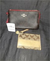 Coach Wallets one black & burgundy and one Tan