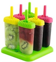 Popsicle Ice Mold Maker Set - 6 Pack BPA Free