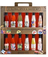 Thoughtfully Gifts, Global Spice and Sauce Set,