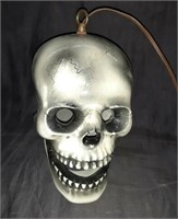 Ceramic Electric Hanging Skull Light 8x9