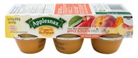 3 packs Organic Biologique Peach Applesauce Cups