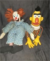 BOZO the Clown and Bert the Puppet
