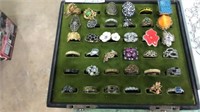 36 assorted vintage costume rings
