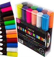 Liquid Chalkboard Window Chalk Markers - 12 Pack