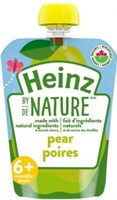 6 pouches Heinz by Nature Baby Food - Organic
