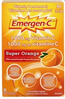 Emergen-C Super Orange, 1000mg Vitamin C, 90