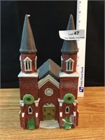 Dept 56 Brick Abbey Building with Box