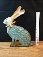 Large Metal Rabbit Decoration