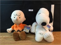 Vintage Peanuts Charlie Brown Snoopy Plush w/tags
