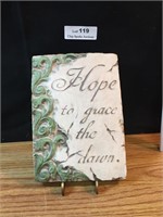 Hope To Grace The Dawn Decorative Wall Plaque