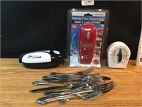 Lot - Can Openers - Silverware- Timer