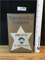 Vincennes Indiana Red's Home Town Wood Sign