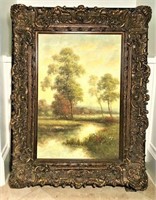 Pastoral Scene Painting on Canvas