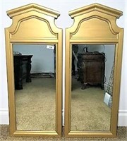 Two Painted Wood Mirrors
