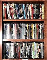 Three Shelves of DVDs