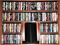 Two Long & Four Short Shelves of DVDs