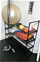 Jump Ropes, Exercise Ball, Rack