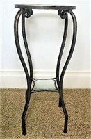 Round Metal Frame Side Table