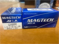 100 rounds .22 l.r. Magtech 40grain