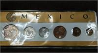 1964 Mexico Silver mint set coins