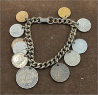 Vintage coin bracelet