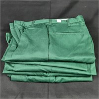 5 x Cintas 32" Waist Green Work Pants