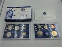 2003 US Mint proof set coins