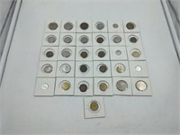 Collection of 31 vintage coins from Spain in