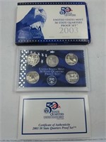 2003 US Mint proof set coins state quarters
