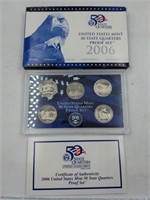 2006 US Mint proof set coins state quarters