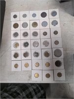 Lot of 33 vintage French coins