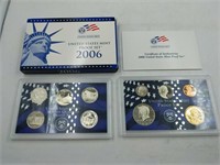 2006 US Mint proof set coins