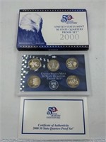 2000 US Mint proof set coins state quarters