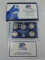 2004 US Mint proof set coins state quarters