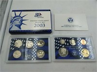 2003 US Mint proof set coins