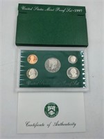 1997 US Mint proof set coins