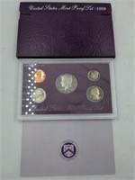 1989 US Mint proof set coins
