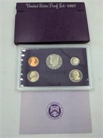 1987 US Mint proof set coins
