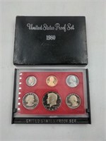 1980 US Mint proof set coins
