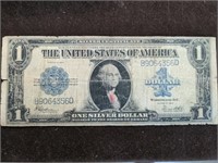 1923 Oversized US $1 silver certificate paper