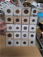 Lot of twenty vintage miscellaneous coins from