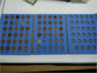 Album of Lincoln Cent Penny coins 1941-1958