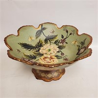 Green Butterfly Decorative Bowl