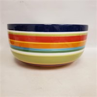 Large Southwest Style Striped Bowl