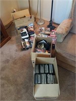 LARGE LOT OF DVD & VHS TAPES