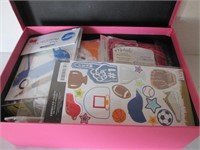 BOX LOT OF ASSORTED NEW  ART/ CRAFT ITEMS