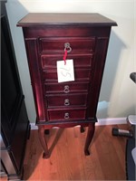 WOODEN JEWELRY CABINET