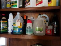 CONTENTS OF BOTTOM SHELF OF CABINET